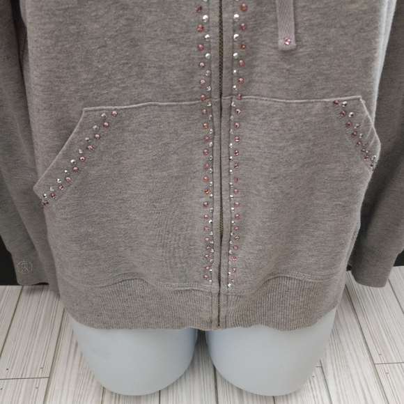 Christine Alexander Swarovski Crystal Hooded Spa Jacket - Picture 3 of 9